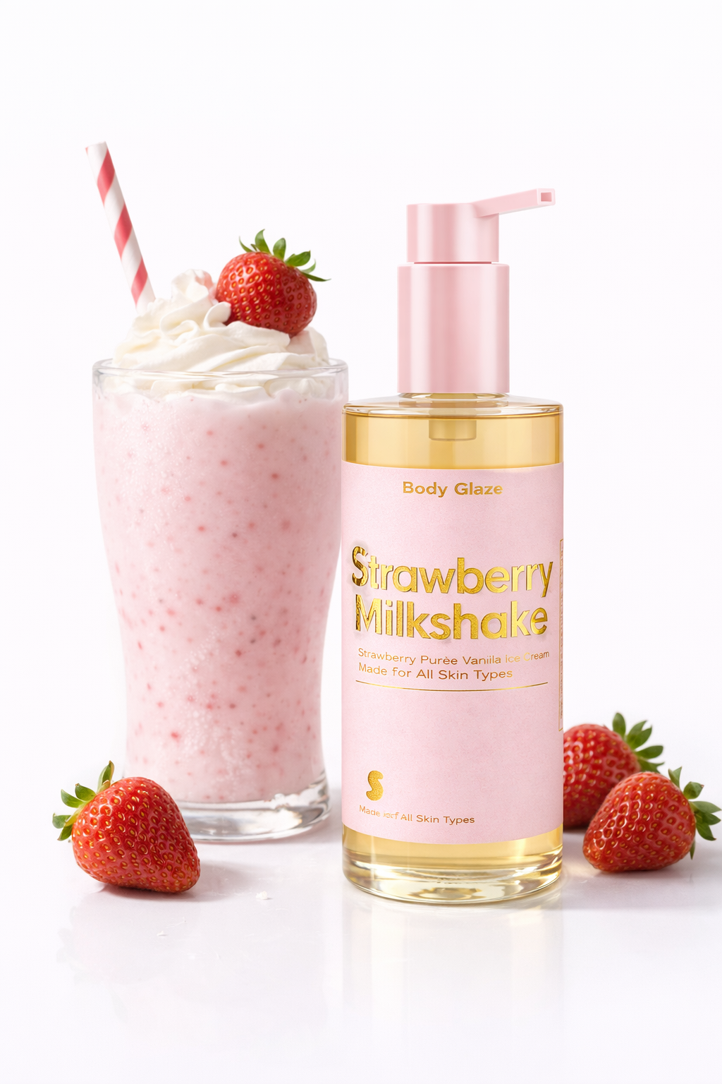 Strawberry Milkshake Body Glaze